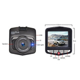 2.4 in Dash Cam - Full HD 1080P | 170-Degree Wide-Angle Video | Night Vision | G-Sensor | Anti-Vibration | GPS