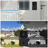 Smart Security Doorbell Camera - Full HD 1080P | Night Vision | Real-Time Monitoring