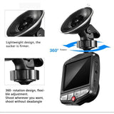 2.4 in Dash Cam - Full HD 1080P | 170-Degree Wide-Angle Video | Night Vision | G-Sensor | Anti-Vibration | GPS