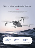 Pro Dual-Camera Drone - 4K HD | 120-Degree Wide-Angle | GPS | 5G WiFi | FPV Real-Time Transmission | 1+ Mile Range