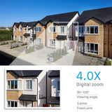 Outdoor WiFi Camera - Point-Tilt-Zoom | Waterproof + Weatherproof | Motion + Sound Detection | CCTV
