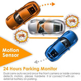 Dual Dash Cam - Front AND Rear Recording | Full HD 1080P | 140-Degree Wide-Angle Video | Night Vision | G-Sensor