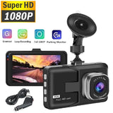 Dual Dash Cam - Front AND Rear Recording | Full HD 1080P | 140-Degree Wide-Angle Video | Night Vision | G-Sensor