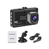 Dual Dash Cam - Front AND Rear Recording | Full HD 1080P | 140-Degree Wide-Angle Video | Night Vision | G-Sensor