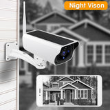 Outdoor WiFi Camera - Solar Panel Rechargeable | Waterproof | CCTV