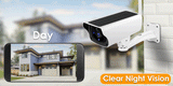Outdoor WiFi Camera - Solar Panel Rechargeable | Waterproof | CCTV