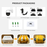 Outdoor WiFi Camera - Point-Tilt-Zoom | Waterproof + Weatherproof | Motion + Sound Detection | CCTV