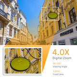 Outdoor WiFi Camera - Point-Tilt-Zoom | Waterproof + Weatherproof | Motion + Sound Detection | CCTV