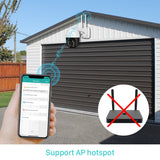 Outdoor WiFi Camera - Point-Tilt-Zoom | Waterproof + Weatherproof | Motion + Sound Detection | CCTV