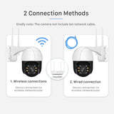 Outdoor WiFi Camera - Point-Tilt-Zoom | Waterproof + Weatherproof | Motion + Sound Detection | CCTV