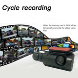 Dual Dash Cam - Front AND Rear/Interior Recording | Full HD 1080P | 120-Degree Wide-Angle Video | Night Vision | G-Sensor | GPS |