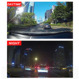 Dual Dash Cam - Front AND Rear/Interior Recording | Full HD 1080P | 120-Degree Wide-Angle Video | Night Vision | G-Sensor | GPS |
