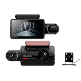 Dual Dash Cam - Front AND Rear/Interior Recording | Full HD 1080P | 120-Degree Wide-Angle Video | Night Vision | G-Sensor | GPS |