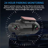 Dual Dash Cam - Front AND Rear/Interior Recording | Full HD 1080P | 120-Degree Wide-Angle Video | Night Vision | G-Sensor | GPS |