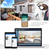 Outdoor WiFi Camera - Full HD 1080P | Night Vision | Waterproof | Motion + Sound Detection