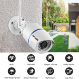 Outdoor WiFi Camera - Full HD 1080P | Night Vision | Waterproof | Motion + Sound Detection