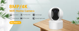 Home WiFi Security Camera - Full HD 4K | IR Night Vision | Vision + Audio Monitoring