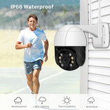 Outdoor WiFi Camera - Point-Tilt-Zoom | Waterproof + Weatherproof | Motion + Sound Detection | CCTV